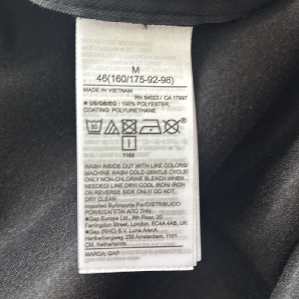 NWT Gap Faux Black Leather Miniskirt, Size Medium - Picture 10 of 10